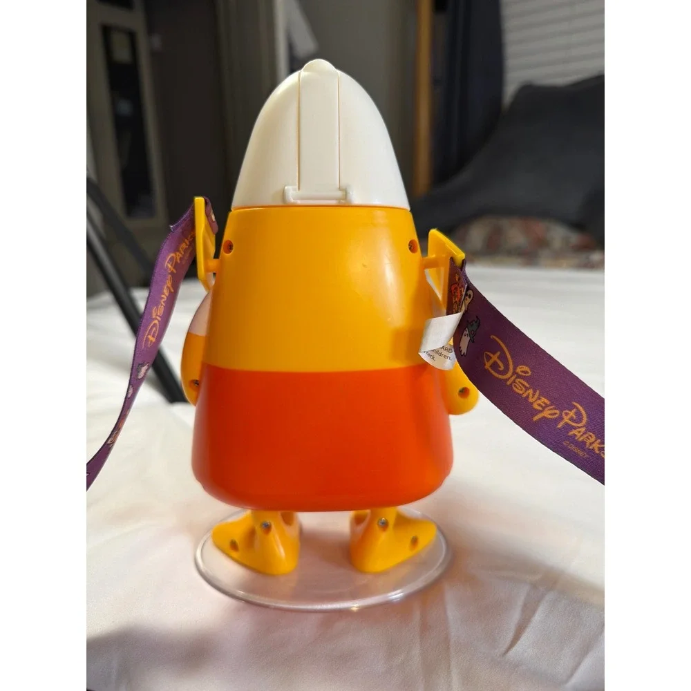Disney Parks Donald Duck Candy Corn Halloween Sipper Cup with Lanyard 9